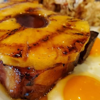 Eggs 'n Things - Pork Chop with Fried Rice ( additional charge) - Breakfast & Brunch Near Me - Honolulu, Hawaii