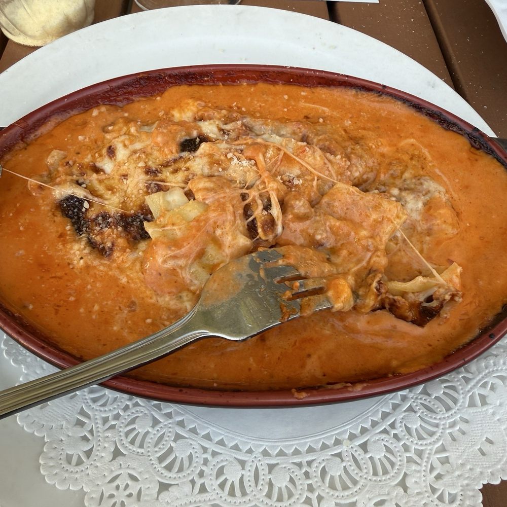 Three Barrels Beer Garden - Lasagna two layers 2x2" more like a sample - Tapas/Small Plates Near Me - Grapevine, Texas