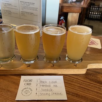 Double Edge Brewing - Beer flight - Breweries Near Me - Lancaster, Ohio