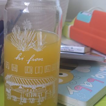 Communal - Cute merch " hi from San Diego" glass . With purchase of glass I got a free drink. - Cafes Near Me - San Diego, California