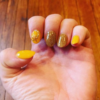 Eliz's Nail - I love the mustard yellow and gold, and the shooting star is so cute and clever! - Nail Salons Near Me - Richmond, Virginia Eliz's Nail - I love the mustard yellow and gold, and the shooting star is so cute and clever! - Nail Salons Near Me - Richmond, Virginia