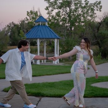 Charles C Winburn Park - The gazebo was so cute and ended up matching our colors! - Parks Near Me - Northglenn, Colorado