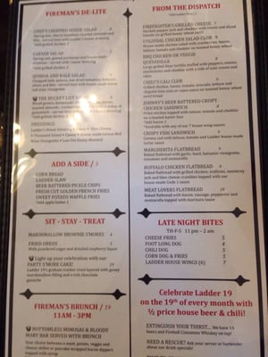 Menu photo 7 Ladder 19 Cincinnati, OH