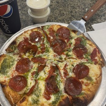 2 Brother's Pizza - Legacy pizza with pepperoni - Pizza Near Me - Riverside, California 2 Brother's Pizza - Legacy pizza with pepperoni - Pizza Near Me - Riverside, California