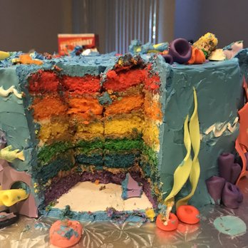 Cake Expressions - Rainbow cake - a hit with the kids ! - Bakeries Near Me - Santa Clara, California
