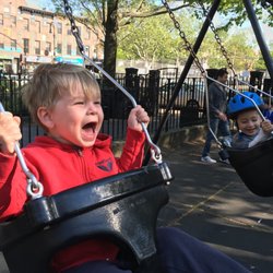 Carroll Park - So much fun on the swings.