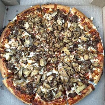 Gold Star Pizza - Hamburger mushroom pizza - Pizza Near Me - Groton, Connecticut Gold Star Pizza - Hamburger mushroom pizza - Pizza Near Me - Groton, Connecticut