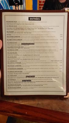 Menu photo 3 Las Maracas Westwego, LA