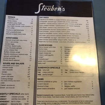 Steuben's Uptown - Menu - Diners Near Me - Denver, Colorado Steuben's Uptown - Menu - Diners Near Me - Denver, Colorado