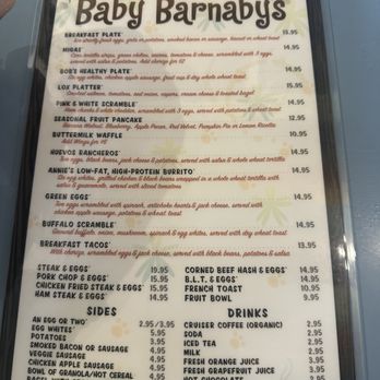 Baby Barnaby's - Menu - Breakfast & Brunch Near Me - Houston, Texas Baby Barnaby's - Menu - Breakfast & Brunch Near Me - Houston, Texas