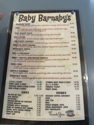 Menu photo 3 Baby Barnaby's Houston, TX