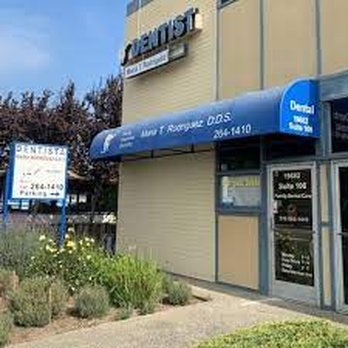 Rodriguez Dental Group - Though Dr. Nickolas Stathopoulos name is faded on the awning, beware, he is still there. - Oral Surgeons Near Me - Hayward, California