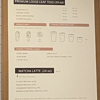 Boba Bliss - Menu - Bubble Tea Near Me - Mountain View, California