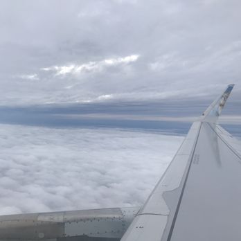 Frontier Airlines - View over wing - Airlines Near Me - Newark, New Jersey