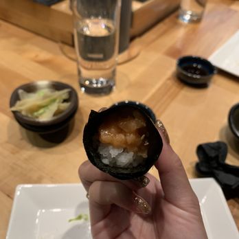 Sugo Hand Roll Bar - Spicy Salmon - Sushi Bars Near Me - Seattle, Washington Sugo Hand Roll Bar - Spicy Salmon - Sushi Bars Near Me - Seattle, Washington