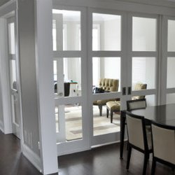 Woodsmith Construction - Contemporary living room and dining area