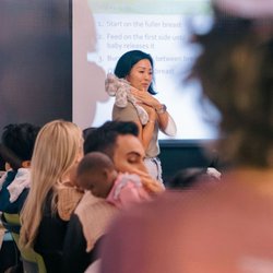 Doula Nathalie & Associates - Childbirth educator Irene Kim delivers a Childbirth Class