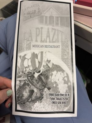 Menu photo 1 La Plazita Tyler, TX