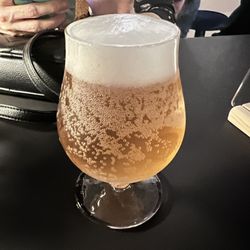 I know it's a champagne bar but still please learn what a beer clean glass is for your beer loving patrons.