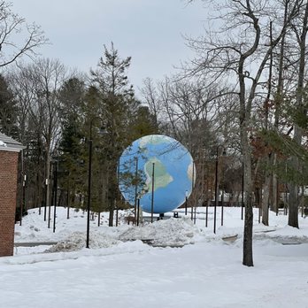 Babson Globe World's 2nd Largest Rotating Globe - IT'S FREE! The Beautiful Babson Globe The World's 2nd Largest Rotating Globe weighs 25 tons & is 28 feet wide Wonder from Wellesley MA - Landmarks & Historical Buildings Near Me - Wellesley, Massachusetts