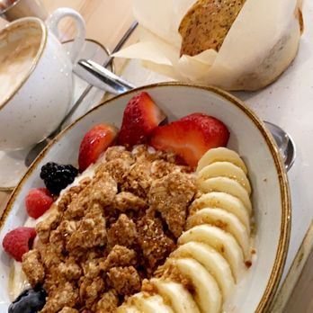 Bread & Roses - Farm Greek Yogurt Bowl - Breakfast & Brunch Near Me - Shelby Township, Michigan Bread & Roses - Farm Greek Yogurt Bowl - Breakfast & Brunch Near Me - Shelby Township, Michigan