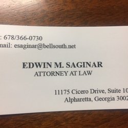 Edwin Saginar Attorney at Law