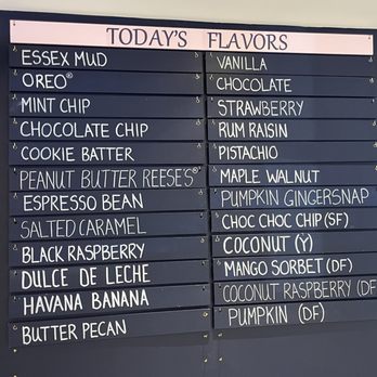 Sweet P's - Ice Cream flavor menu - Ice Cream & Frozen Yogurt Near Me - Essex, Connecticut Sweet P's - Ice Cream flavor menu - Ice Cream & Frozen Yogurt Near Me - Essex, Connecticut