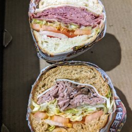Pastrami top, roast beef on bottom!