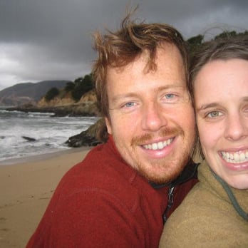 HI Point Montara Lighthouse Hostel - us on the hostel's private beach :) - Hostels Near Me - Montara, California