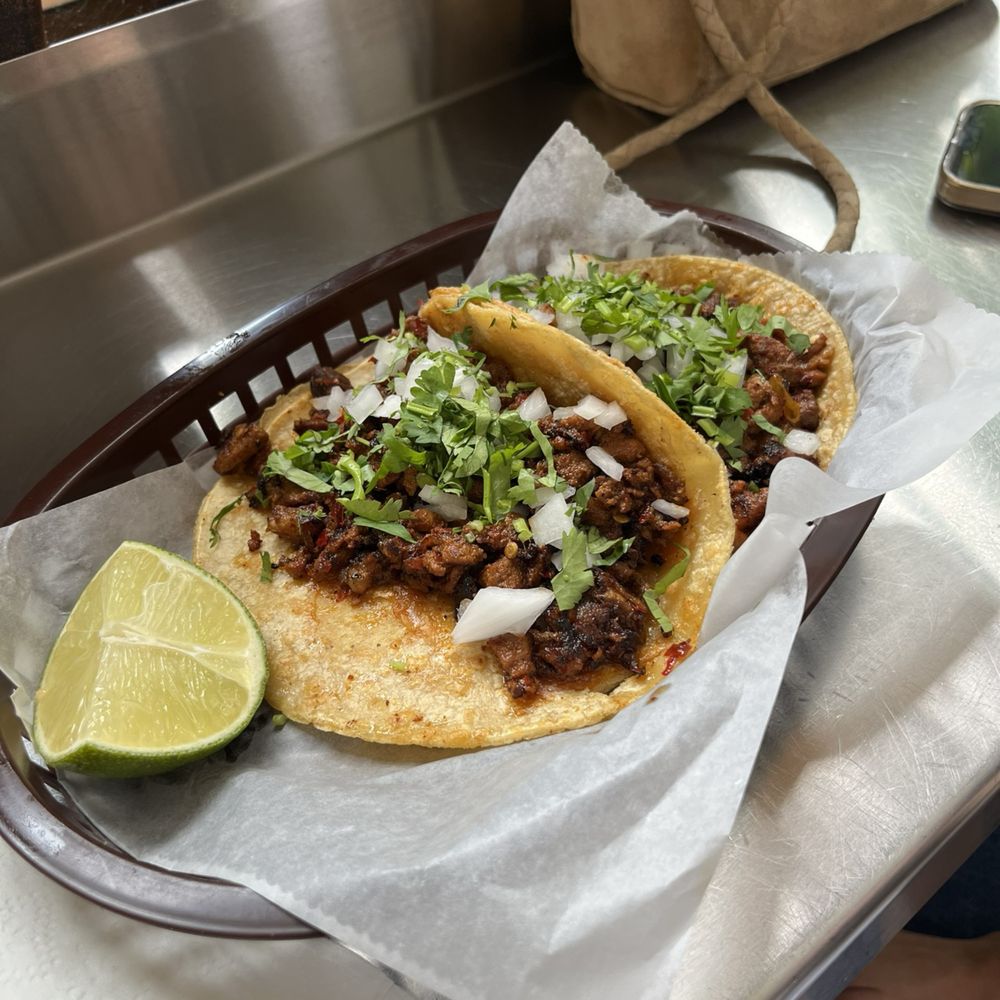 Pastor, chorizo, asada tacos