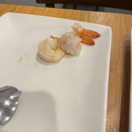Raw shrimp for my papaya salad Raw shrimp for my papaya salad