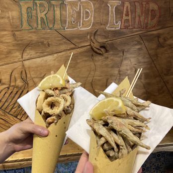 Fried Land - Fried Seafood Fried Anchovies - Italian Near Me - Fiori, Virgin Islands