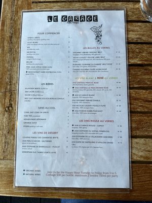 Menu photo 7 Le Garage Sausalito, CA Menu photo 7 Le Garage Sausalito, CA