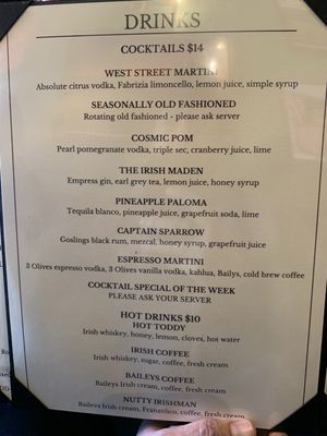 Menu photo 2 The Dooliner Irish Pub & Restaurant Newton, MA Menu photo 2 The Dooliner Irish Pub & Restaurant Newton, MA