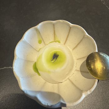 Yakiya - Yuzu sorbet in basil oil - Bars Near Me - Pasadena, California