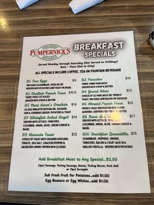 Menu photo 1 Pumpernick's Deli North Wales, PA Menu photo 1 Pumpernick's Deli North Wales, PA