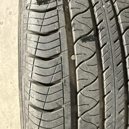 Nail in tire