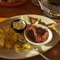 Mi Pequeña Honduras - I was too hungry to take a photo of the Honduran breakfast before I began to eat.