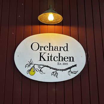 Orchard Kitchen - a sign for orchard kitchen - Modern European Near Me - Langley, Washington