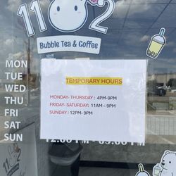 1102 Bubble Tea & Coffee - Hours