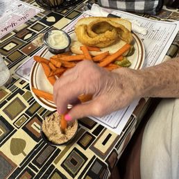 Cod with sweet potato fries
