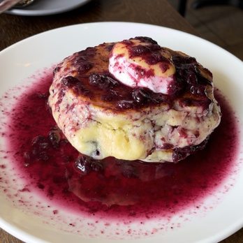 Jealous Fork - Lemon Custard and Blueberry Pancake - Pancakes Near Me - Miami, Florida