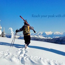 Pleasants Chiropractic Office - Dr. Pleasants and friend hikes up Whitefish Mountain Resort.