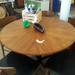 Banana Lab - Couldn't resist this sunburst teak table so I bought it!