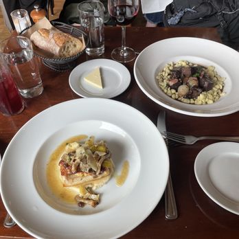 Café Campagne - Halibut and beef Bourgogne - French Near Me - Seattle, Washington Café Campagne - Halibut and beef Bourgogne - French Near Me - Seattle, Washington