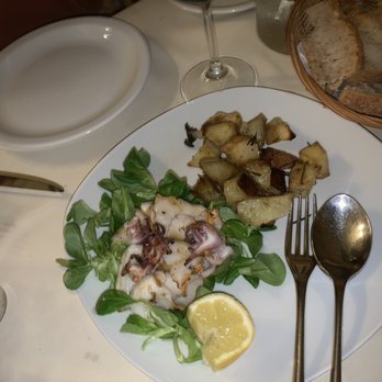 Osteria Da Rosolo - Calamari with potatoes - Tuscan Near Me - Lucca, LU Osteria Da Rosolo - Calamari with potatoes - Tuscan Near Me - Lucca, LU