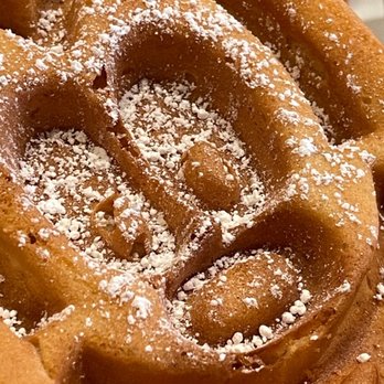 Carnation Cafe - Vegetarian - love the shape of this waffle, but the flavor is like my little niece would say "yucky" - American Near Me - Anaheim, California Carnation Cafe - Vegetarian - love the shape of this waffle, but the flavor is like my little niece would say "yucky" - American Near Me - Anaheim, California