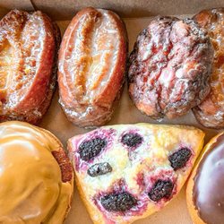 Dundee's Donuts - My box of fresh donuts! Yum...