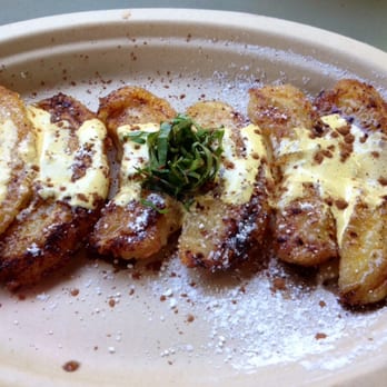 Patrizi's - Fried plantains with cream sauce - Italian Near Me - Austin, Texas Patrizi's - Fried plantains with cream sauce - Italian Near Me - Austin, Texas
