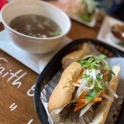PhoNatics Noodle Bar - Brisket banh mi